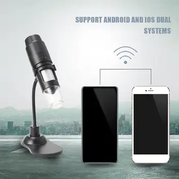 Wifi Bezdrôtové Digitálny Displej Elektronický Mikroskop HD lupu pre iOS Android Tablety Telefóny Foto Prehrávanie Videa