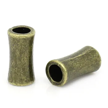 DoreenBeads Dištančné Korálky Stĺpec Antické Bronzové 11 mm x 5 mm( 3/8