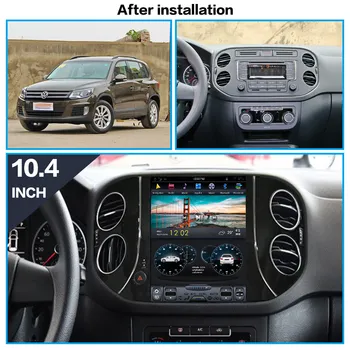 4+128 GB Plazmové Obrazovky Pre VW Tiguan 2010 2011 2012 2013 2016 Android 9 Car Multimedia Player, GPS, Rádio Stereo Hlava Jednotky