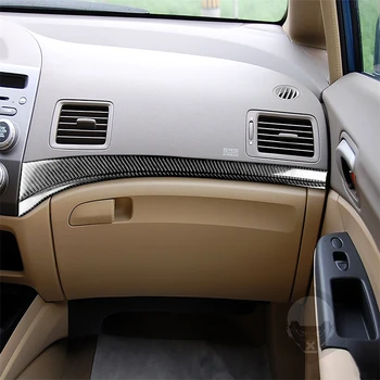 Carbon Fiber Auto Doplnky Interiéru Panel Panel Úpravou Ochranný Kryt, Trim Nálepky Na Honda Civic 2006-2011