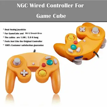 Káblové Gamepad Pre Nintend NGC GC Pre Gamecube ovládač Pre Wii Wiiu Gamecube Pre Ovládač Joypad Herné Konzoly Príslušenstvo