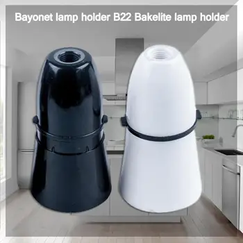 1pcs Čierne Biele Plastové Bajonet objímky B22 Bakelite Zásuvky Obývacia Držiteľ Dodávky Domov Lampa Izba 2A Svetlo 250V Fittin