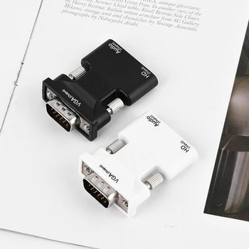 HDMI / VGA Female to Male Adaptér Digitálny Analógový Audio Video Adaptér pre PS3 HDTV Monitor, Projektor
