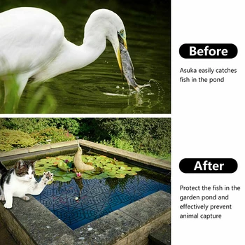 10PCS/Set Plastových Plávajúce Rybník Chrániče Plávajúce Stráž Proti Heron & Škodcov Plastové Čistý Heron & Mačky Odstrašujúci