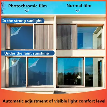 Sunice Smart Zmeniť VLT69%-25% Auto Window Film Photochromic Film Auto slnečník Vinyl Solárne Odtieň mnoho veľkosť pre zvolené
