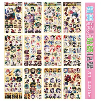 Môj Hrdina Akademickej obce Nálepky 12 Ks/set Japonskom Anime Stikers pre Notebook Laptap Kufor Dekor Hračky Obrázok Deku Jeden Kus Luff Hračka