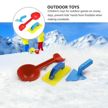 1 Nastavte snehová guľa Maker Praktické Odolné Zimné Outdoorové Hračka pre Deti, Hračky guľovačku Hračka pre Deti, Dievča, Chlapec
