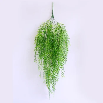2021 Nové Umelé Plačúcich Willow Plastové Rastliny Zelene Listy Falošné Visí Viniča Dekor