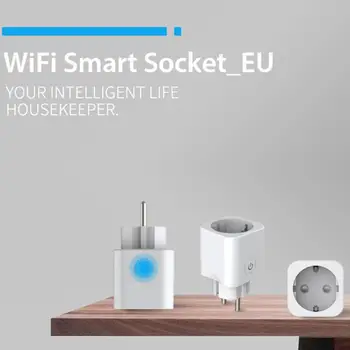Smart Plug WiFi Zásuvka 10A Power Energy Monitorovanie Časovač Prepínač EÚ Zásuvky Ovládanie telefónu Hlasom Alexa Google EWeLink Asistent Google