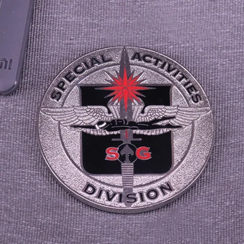 Special Activities Division Enamel Pin American CIA Brooch For Coat Sweater Badge