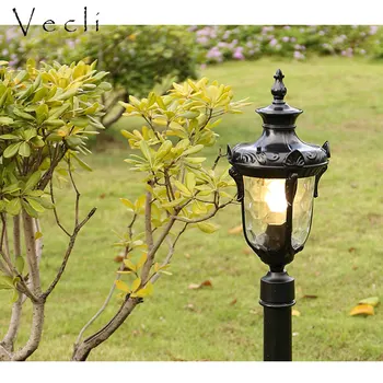 Vonku trávnik lampy, pouličné lampy, záhradné Americký spoločenstva dvore Európskej štýl vonkajšie vodeodolné IP65 hliníkové villa retro
