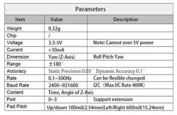 WitMotion HWT101 Vysokou Presnosťou Z-Osi AHRS Inclinometer, Vysoká Stabilita Uhol Naklonenia Modul,Zatáčanie, os Uhla, 0.05 Stupeň