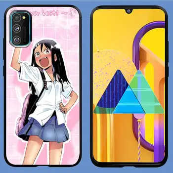 Nagatoro San Anime Estetické Telefón puzdro Pre Samsung S6 S7 S8 S9 S10 E S20 Okraji plus lite 2019 Black soft nax fundas kryt