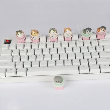 1piece Mechanical Gaming Keyboard Keycap Osobnosti Dizajn Cartoon Osi Roztomilé domáce Mačky, Mačka, Prispôsobené Tlačidlo Spp