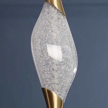 Moderné Luxusné Medi Prívesok Osvetlenie Nordic Crystal LED Prívesok Lampa pre Jedáleň Dizajnér Závesné Svietidlo
