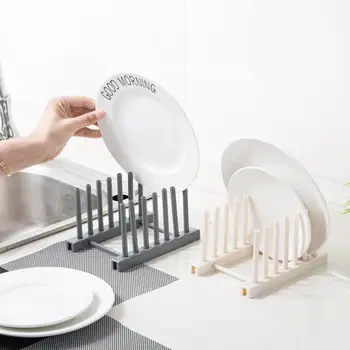Kuchyňa plastové dosky hrniec pokrytie domácností skladovanie mozgov odnímateľný pult jedlo rack elegantný dizajn, kompaktné rozmery vhodné