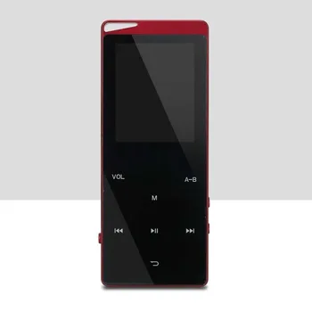 MP3 Prehrávač s Bluetooth Reproduktor Dotykový kľúč vstavaná 8GB, 16GB HiFi Kovové Mini Prenosné Chodiť človek s rádio FM nahrávania