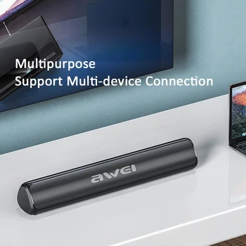 Awei Y333 Vodotesný, Prenosný Bluetooth-kompatibilné Reproduktor Podporuje Hands-Free Hovoru Smart Home Bluetooth-kompatibilné Reproduktor