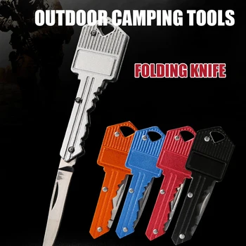 Prenosný Mini Kľúč Skladací Krúžok Nôž Keychain Nehrdzavejúcej Ocele Vonkajšie Multifunkčné Camping Prežitie výchovy k DEMOKRATICKÉMU občianstvu Utility Tools