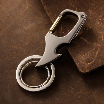 Wonderlife Nové tvorivé osobnosti anti-stratil auto reťazca jednoduché pánske pás keychain krúžok na kľúče s nožom
