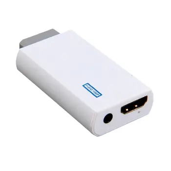Biele Plastové kompatibilný s HDMI kompatibilný s HDMI Adaptér Converter 1080P Výstup Upscaling Adaptér Konvertor