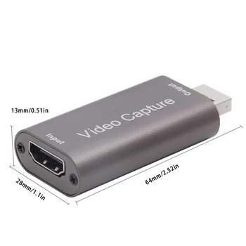 Digitalizačné Karty 1080P HDMI-kompatibilný s USB 3.0 2.0 Video Capture Kartu Nahrávanie Box pre Hru DVD Videokamera Živé Vysielanie