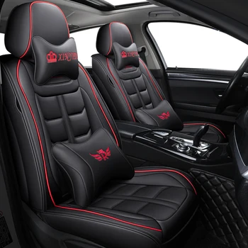 Koža čierna červená modrá auto kryt sedadla Pre Dodge Journey Kaliber Pomstiteľ Challenger Nabíjačku nitro ram 1500 príslušenstvo