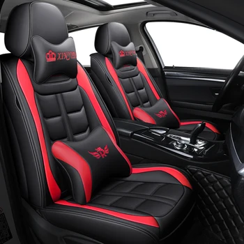 Koža čierna červená modrá auto kryt sedadla Pre Dodge Journey Kaliber Pomstiteľ Challenger Nabíjačku nitro ram 1500 príslušenstvo