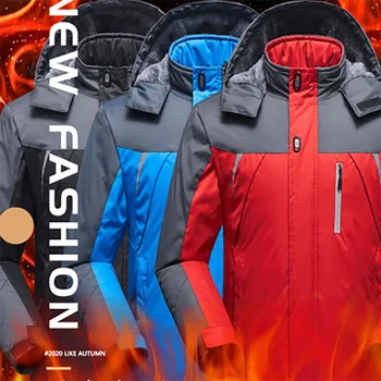 2021 Mužov a Ženy to na Jeseň Zimný Kabát s Luxusnou & Hrubé Vonkajšie Voľný čas Teplý Kabát Horolezectvo Suit Mens Kapucí Bombardér Coats