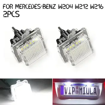 Auto 18 SMD Biele LED špz Ľahká Montáž Nahradenie Značky Lampa na Mercedes W204 W221 W212 W216