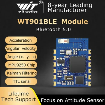 Bluetooth Inclinometer WT901BLE MPU9250 Akcelerometer+Gyro+Magnetometrické, Low-spotreba Ble5.0, Kompatibilné s IOS/Android/PC