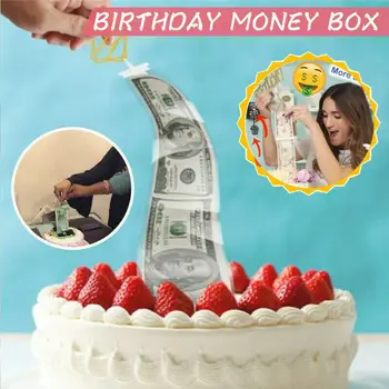 Podujatie Strana Navrhne Narodeniny Zábavné Prekvapenie Peniaze Box Cake Rekvizity, Takže Prekvapenie Hračka Priateľka, Manželka Cake Decoration Dodávky