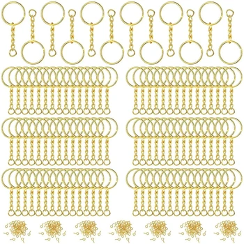 360 Ks Keychain Krúžky s Skok Krúžky, Skrutky Oko Kolíky pre Živice DIY Remesiel Šperky Robiť