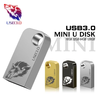 Moric USB 3.0, Mini Kovové USB Flash Disk 4 GB 8 GB 16 GB 32 G 64GB pero jednotky nepremokavé usb kl ' úč Vysokej rýchlosti vlastné logo