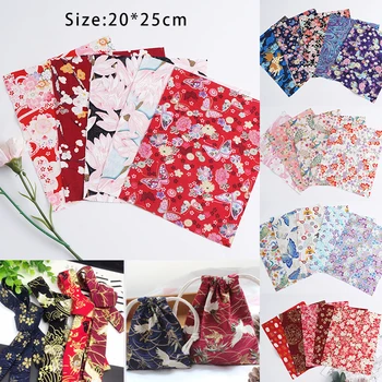 20x25cm 5 KS Potlačené bavlnené tkaniny patchwork kvetinový prešívané textílie handričku pre hobby ručné remeslá bavlnená tkanina patchwork