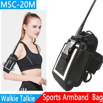 MSC-20M Walkie Talkie Fluorescencie Veľké Nylonové puzdro Držiak pre Yaesu Baofeng UV-5R bf888s UV-9R Plus TYT Woxun Rádio