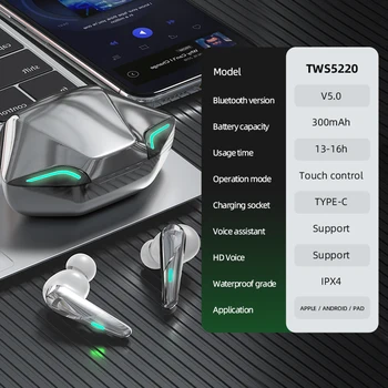 Hráč/Hudba Duálny Systém TWS Bezdrôtové Slúchadlá Bluetooth Slúchadlá Basy Stereo Slúchadlá Slúchadlá Športové Nepremokavé Doprava Zadarmo