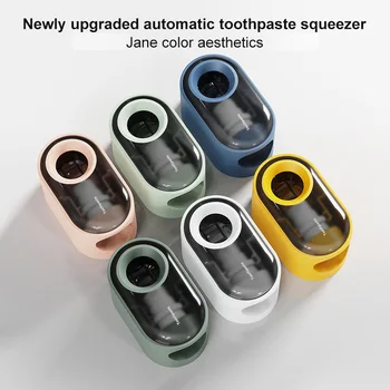 1Pcs Automatické zubná pasta Squeezer Domácnosť, montáž na Stenu zubná pasta Rack zubná pasta zubná Kefka Držiteľ Kúpeľňových Doplnkov