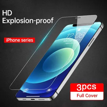 10D 3ks Tvrdeného Skla Na iPhone 7 8 6 6 Plus 5S SE Screen Protector Pre iPhone X XS XR 11 12 Pro Max Ochranné Sklo