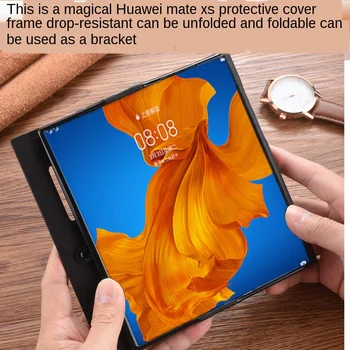 Originálne Kožené puzdro Pre Huawei Mate Xs X Matex Matexs Skladací Displej Anti-drop Ochranný Kryt, Predné A Zadné Okná Držiak