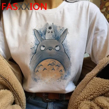 Štúdio Ghibli Totoro top tees žena 2021 harajuku kawaii pár oblečenie tumblr