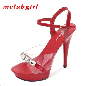 Mclubgirl dámske Sandále Podpätky Drahokamu Sandále Dámske Šľapky A Sandále dámske Sandále Pre Ženy, Dámy Sneh Topánky LFD