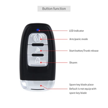 EASYGUARD Plug &Play MÔŽETE AUTOBUS vhodné pre A3 A5 A6L A4 Q3 2005 do roku 2019 PKE auto alarm systém smart key diaľkový štart tlačidlo stop