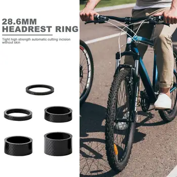 5 ks/set 28.6 mm 1 1/8 palca Uhlíkových Vlákien Podložky MTB Bike Headset Kmeňových Dištančné Fixie Accesorios 3 mm 5 mm 10 mm 15 mm 20 mm