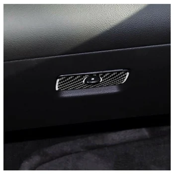 CITALL Co-pilot Úložný Box Rukoväť Kryt Nálepky vhodné na Chevrolet Camaro 2010 2011 2012 2013 Black Carbon Fiber