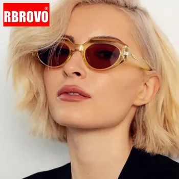 RBROVO 2021 Cateye slnečné Okuliare Ženy Vysokej Kvality Retro Okuliare 2021 Luxusné Dizajnér Odtiene Ženy Veľkoobchod Gafas De Sol Mujer