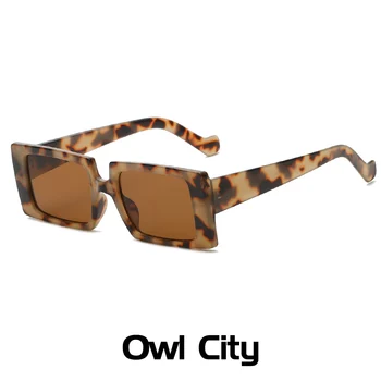 Nová Značka Námestia slnečné Okuliare Ženy Móda Leopard Tlač Slnečné Okuliare Mužov Retro Okuliare Dámy Cestovanie Štýl UV400 Okuliare