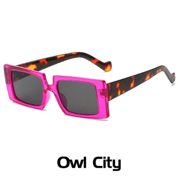 Nová Značka Námestia slnečné Okuliare Ženy Móda Leopard Tlač Slnečné Okuliare Mužov Retro Okuliare Dámy Cestovanie Štýl UV400 Okuliare