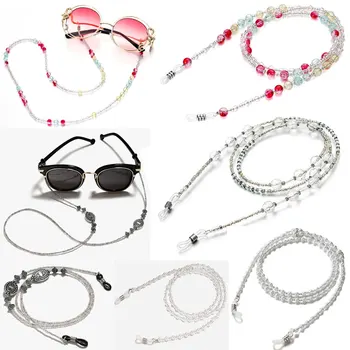 Glasses Strap Clear Beaded Sunglasses Chain Lanyard Spectacle Rope Reading Glasses Accessories