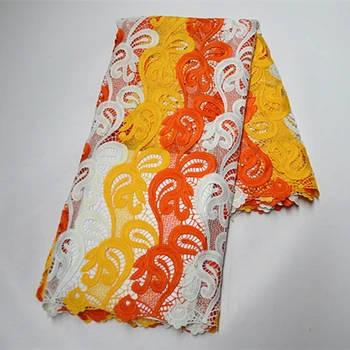 PG04 najobľúbenejšie dizajn Afriky guipure Čipky Textílie,veľkoobchod vyšívané rozpustné vo vode čipky textílie,kábel čipky na šaty lady!